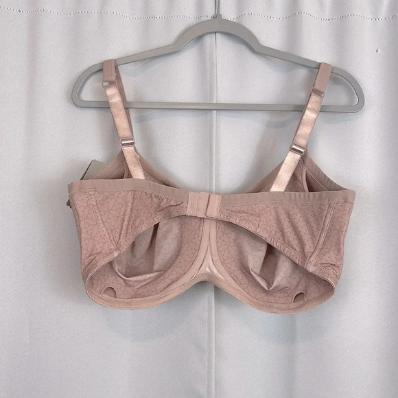 NWT Amoena Lola Non-wired Padded Bra Light taupe / dark taupe Size 44DD - Picture 4 of 9